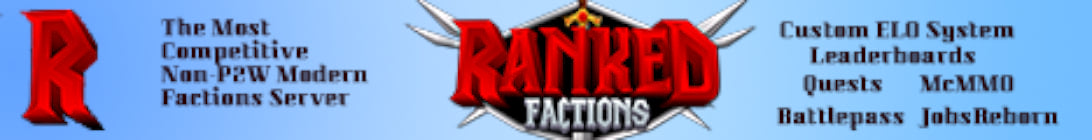 Ranked Factions Minecraft Server