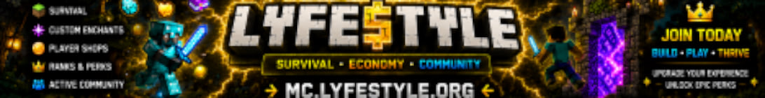 LYFESTYLE SURVIVAL Minecraft Server