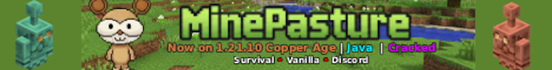 MinePasture SMP 1 21 10 Copper Age Cracked Minecraft Server