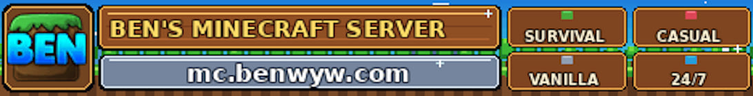 Ben Minecraft Server Minecraft Server