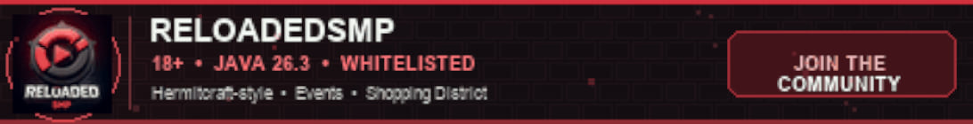 ReloadedSmp Minecraft Server