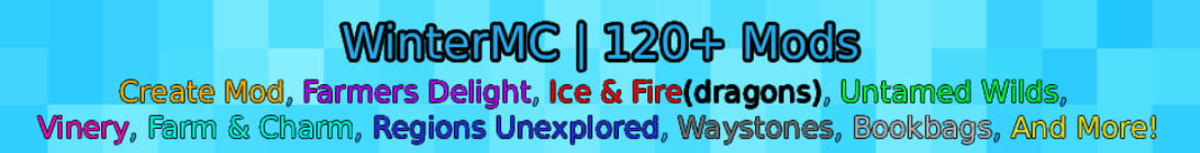 WinterMC l 120Plus Mods Minecraft Server