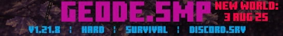 GeodeSMP Minecraft Server
