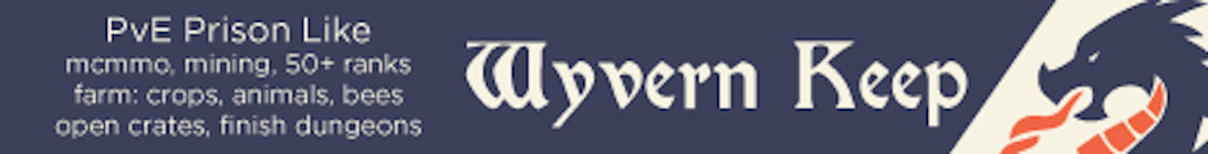 Wyvern Keep a PvE Prison Like Minecraft Server
