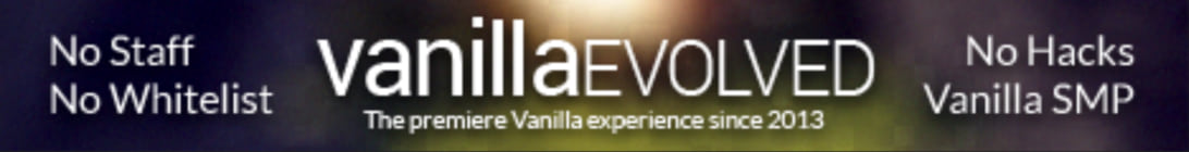 VanillaEvolved Minecraft Server