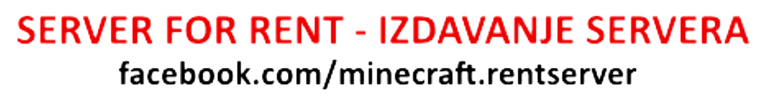 SERVER FOR RENT Minecraft Server