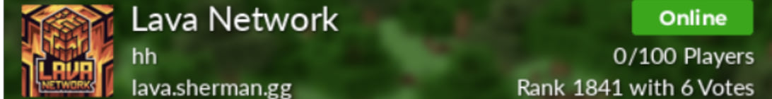 LAVA NETWORK Minecraft Server