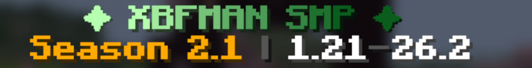 Xbfman SMP Minecraft Server