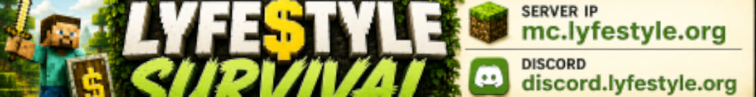 LyfeStyle Survival Minecraft Server