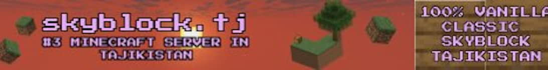 skyblock dot tj Minecraft Server