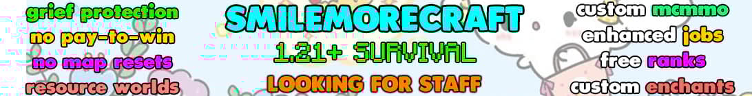 SmileMoreCraft SMP Minecraft Server