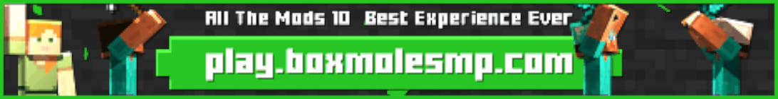 BoxMoleSMP The best all the mods 10 modpack experience Minecraft Server