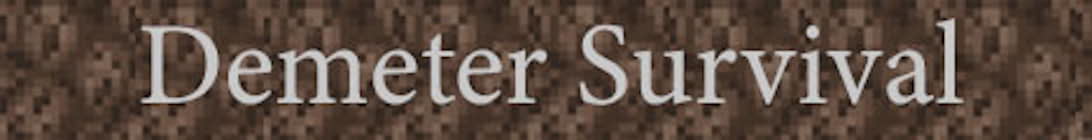 Demeter Survival Minecraft Server