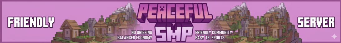 Peaceful smp Minecraft Server