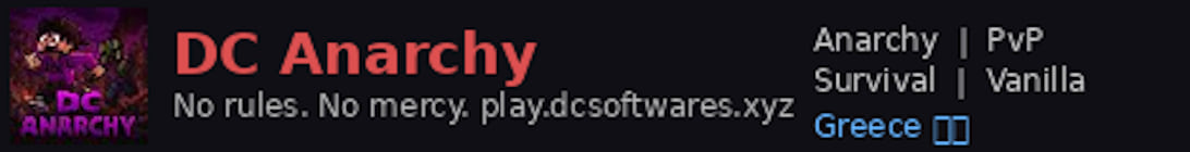 DC Anarchy Minecraft Server