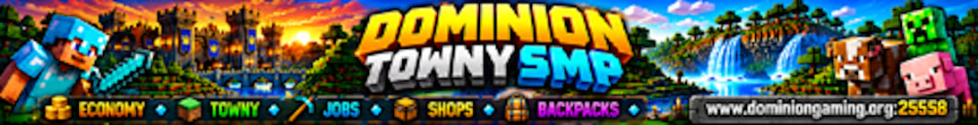 Dominion Towny SMP Minecraft Server