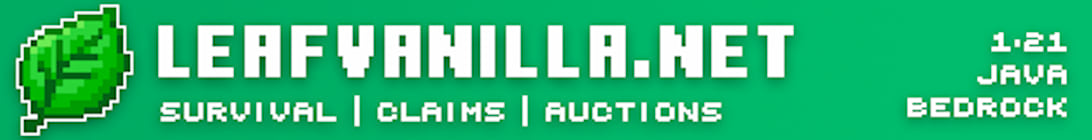 LeafVanilla Minecraft Server
