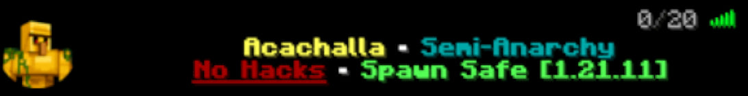 Acachalla Minecraft Server
