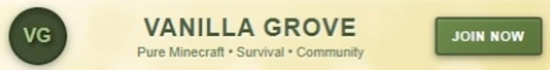 Vanilla Grove Minecraft Server