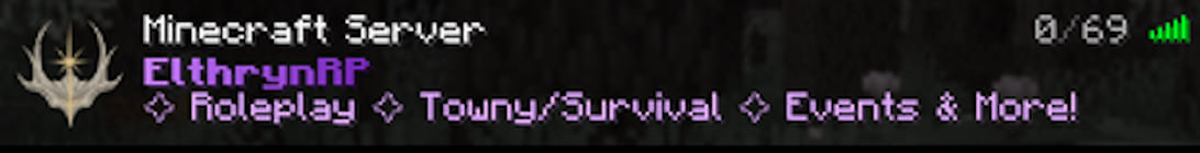 ElthrynRP Minecraft Server