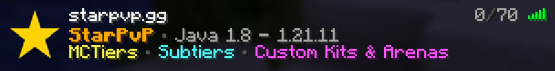 StarPvP Minecraft Server