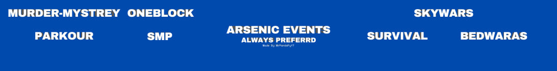 Arsenic Events Minecraft Server