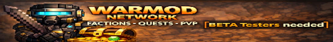 Warmod Factions and Quests Beta Testers needed Minecraft Server