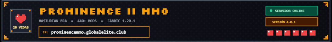 ProminenceMMO Minecraft Server