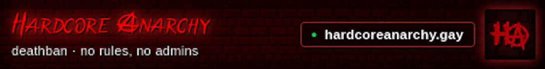 Hardcore Anarchy Minecraft Server